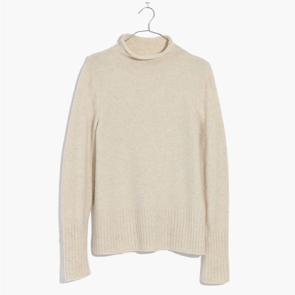 Madewell Cream Turtleneck Sweater